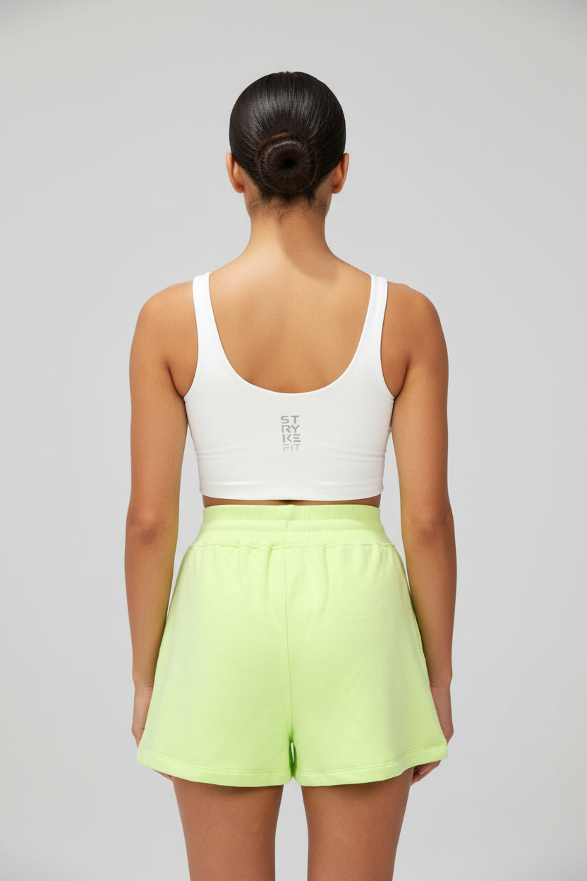 The BALANCE FLEECE SHORT is the perfect staple piece for your pre and post-training session.

These shorts are a relaxed high waist fit with a rib elasticated waistband, drawstring, side pockets, and incredibly soft brushed fleece fabric.

Complete the matching set with our Core Fleece Hood.