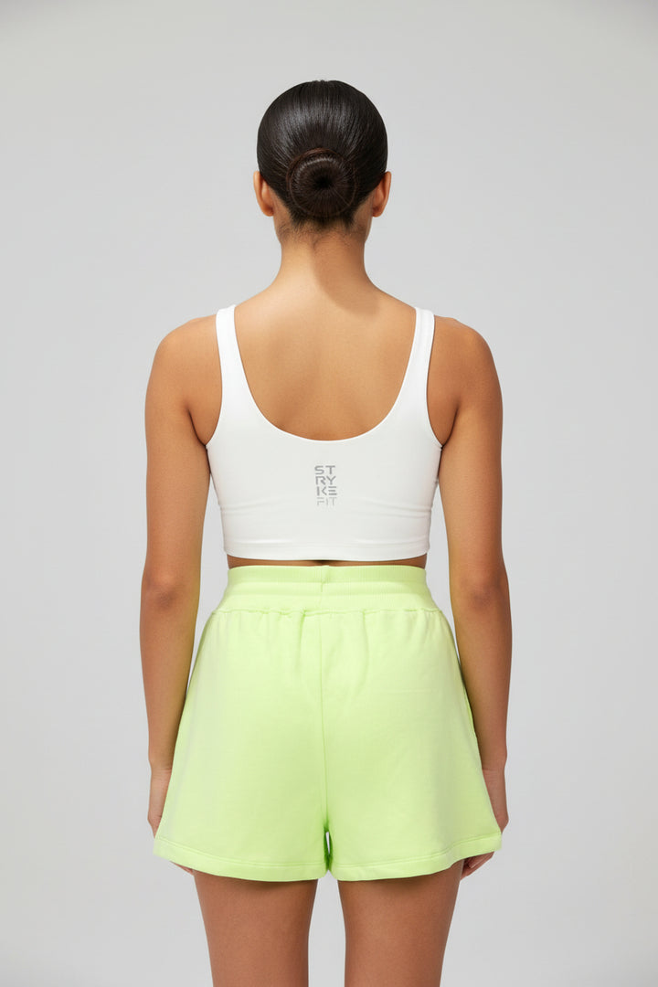 The BALANCE FLEECE SHORT is the perfect staple piece for your pre and post-training session.

These shorts are a relaxed high waist fit with a rib elasticated waistband, drawstring, side pockets, and incredibly soft brushed fleece fabric.

Complete the matching set with our Core Fleece Hood.