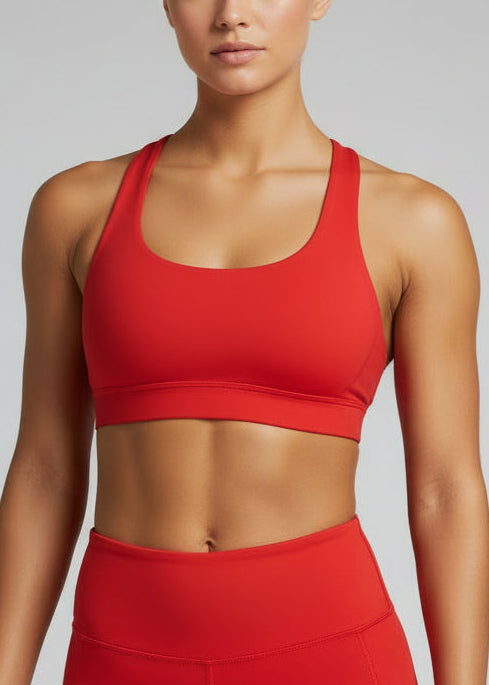 The SF Elite Crop Top is designed for runners who value freedom, comfort, and effortless performance.

Cross-over back straps follow the natural curve of your shoulder blades, allowing unrestricted arm movement and a natural feel through every stride. Lightweight and streamlined, this crop moves with you from warm-up to final sprint — so you can stay focused on the run.