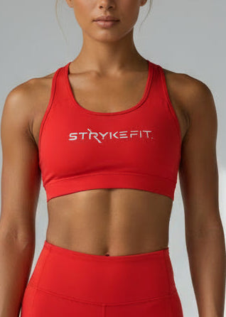 The STRYKE Crop Top is engineered for runners who don’t want distractions — just performance.

Designed with a functional back pocket to carry your phone, gels or essentials on any run. The racerback design mirrors the natural movement of your shoulder blades, allowing unrestricted arm movement while delivering support where it counts.