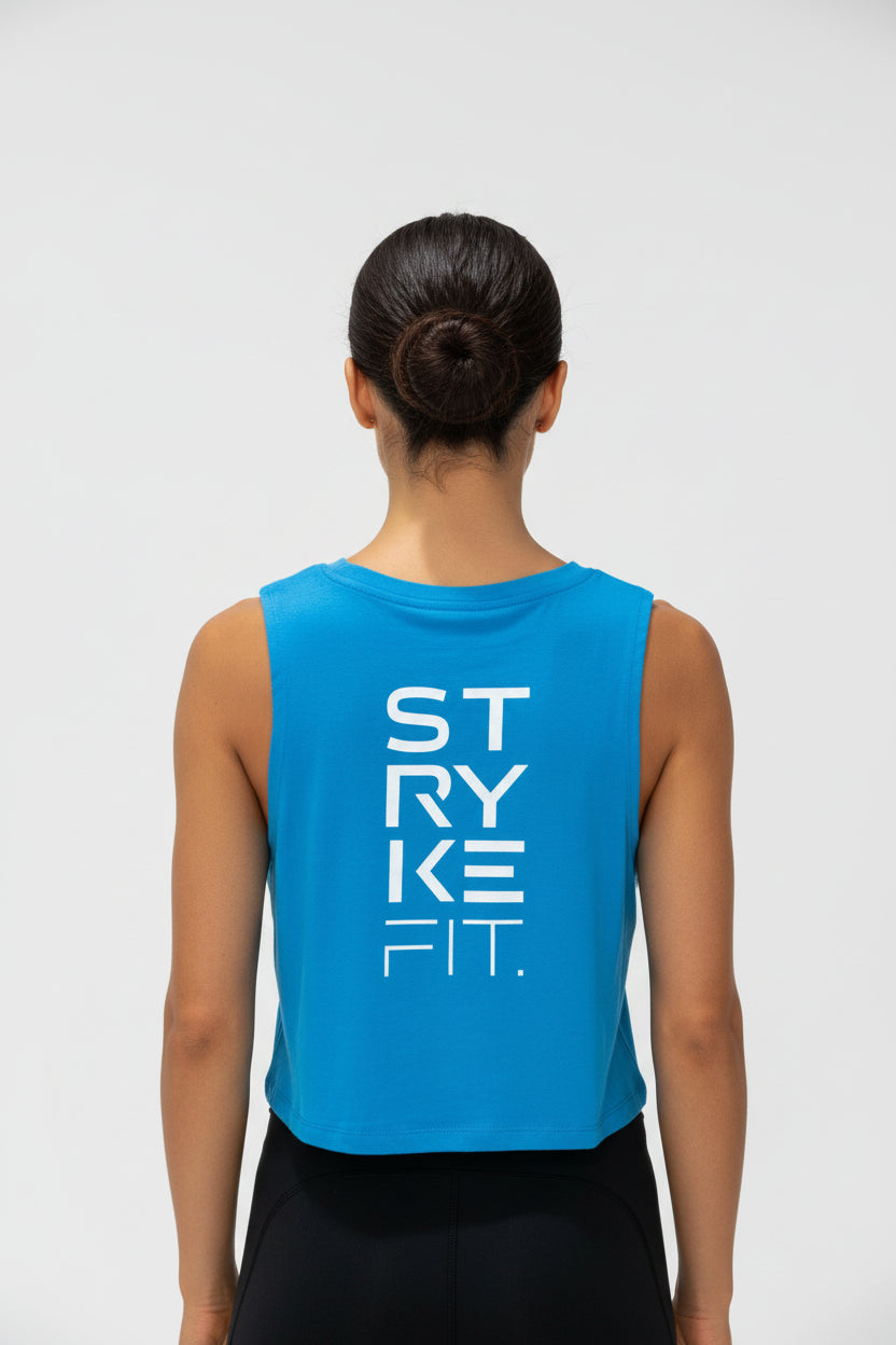 The Team Crop Tank is designed to pair effortlessly with all your Stryke activewear — perfect for gym sessions, or everyday wear.

Featuring a classic cropped silhouette and crafted from soft, breathable cotton, it delivers all-day comfort without feeling restrictive. Easy to style and even easier to wear, this is the piece you’ll reach for everytime.