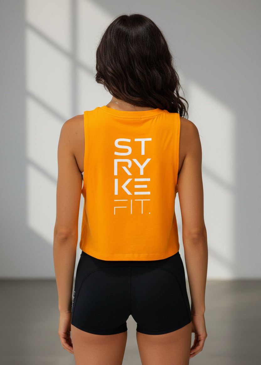 The Team Crop Tank is designed to pair effortlessly with all your Stryke activewear — perfect for gym sessions, or everyday wear.

Featuring a classic cropped silhouette and crafted from soft, breathable cotton, it delivers all-day comfort without feeling restrictive. Easy to style and even easier to wear, this is the piece you’ll reach for everytime.