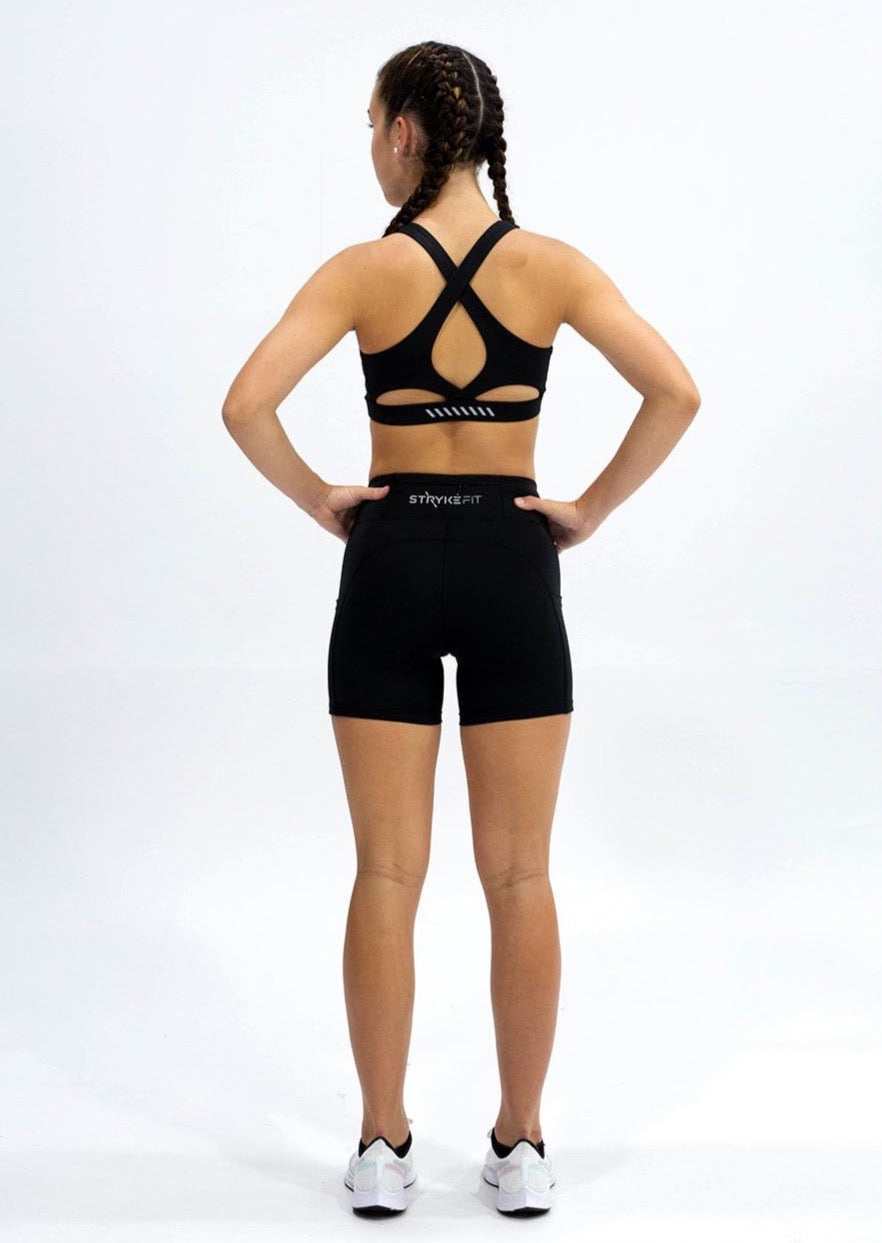 The ENERGY CROP TOP features cross back straps to ensure a full range of motion through your arms when running every rep, step, and stride This crop top will leaving you feeling supported yet comfortable. We’ve added quick-dry, and breathable fabric with moisture-wicking technology to make the perfect running crop top.